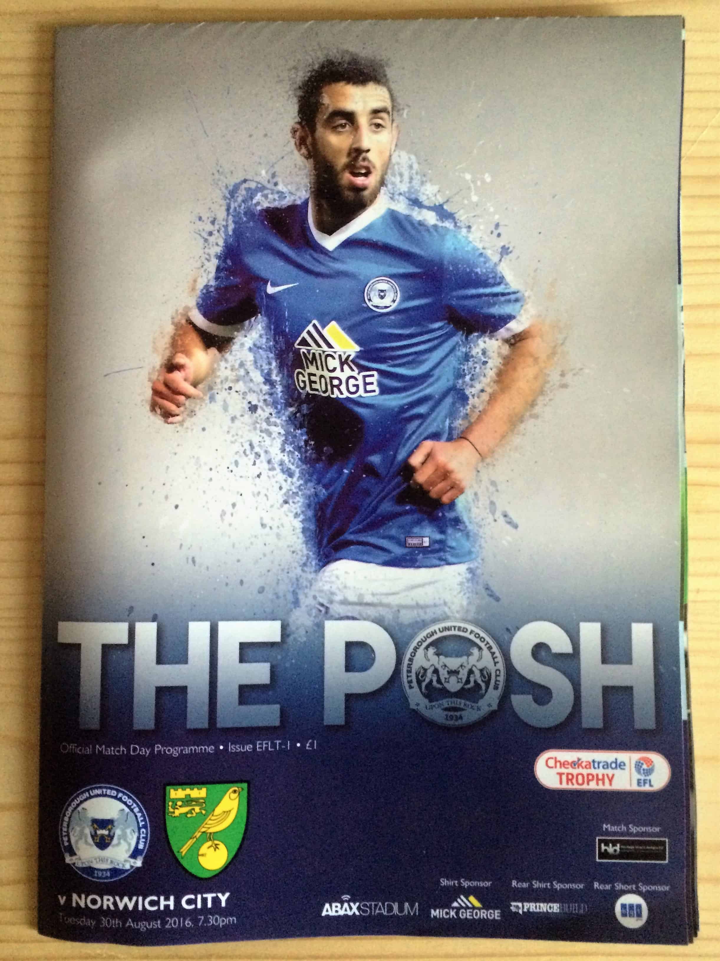 Peterborough United FC v Norwich City (U21`s)